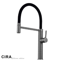 CIRA MetalEdition Monomando de Cocina Dirigible Flexyform GunMetal|Negro MARTI 1921