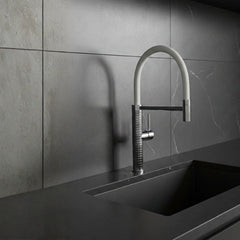 CIRA MetalEdition Monomando de Cocina Dirigible Flexyform GunMetal|Blanco MARTI 1921