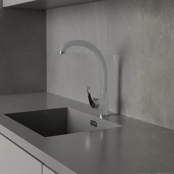 RIALTO Monomando de Cocina s/repisa Blanco|Cromo MARTI 1921