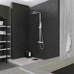 CUBIC TERMOSTÁTICO Monomando de Ducha con Columna Cromo MARTI 1921