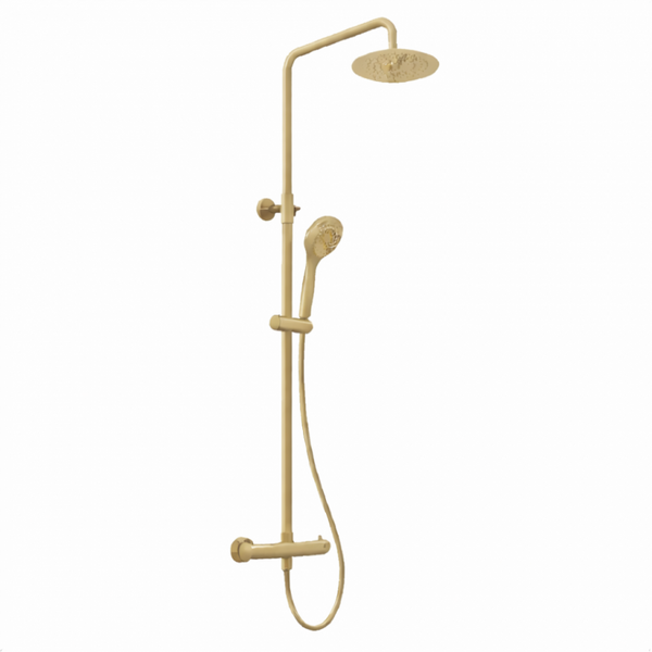 RTT TERMOSTÁTICO 100% LATÓN Monomando de Ducha con Columna AmarilloArena RAL1002 MARTI 1921