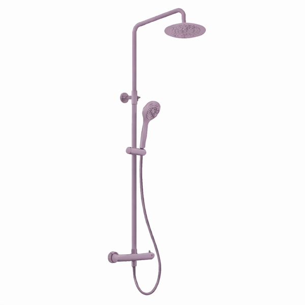 RTT TERMOSTÁTICO 100% LATÓN Monomando de Ducha con Columna VioletaPastel 4009 MARTI 1921