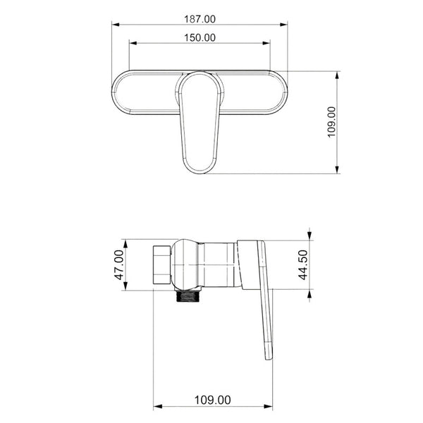 HARMONY Monomando de Ducha (con accesorios) Cromo MARTI 1921