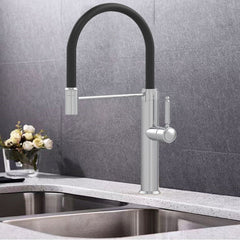 FONTANA Monomando de Cocina Dirigible Flexyform Cromo|Negro MARTI 1921