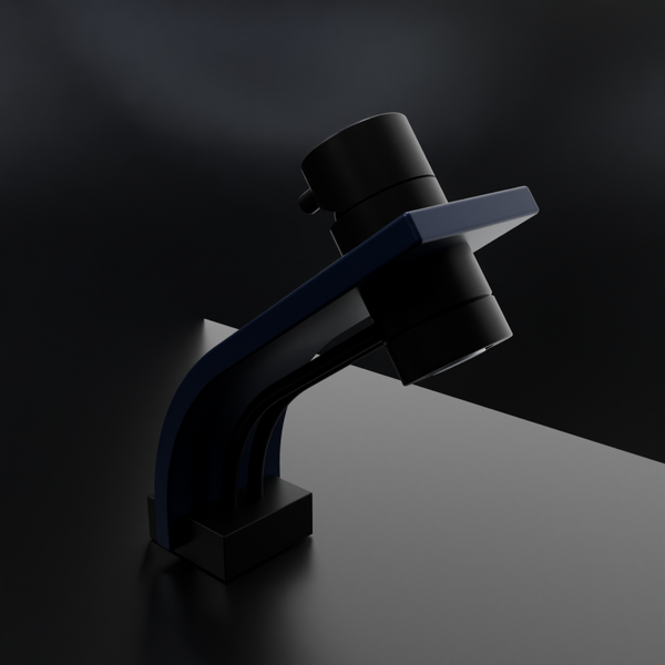 PLATINIUM Monomando de Lavabo s/repisa AzulAcero RAL5011 MARTI 1921