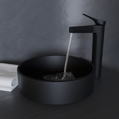 GT Monomando de Lavabo Alto s/repisa Negro MARTI 1921