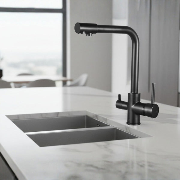 OSMOSIS - ALFA 3 Monomando de Cocina s/repisa Negro MARTI 1921