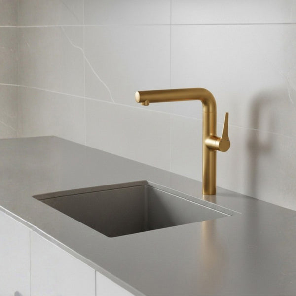 GT Monomando de Cocina s/repisa Oro MARTI 1921