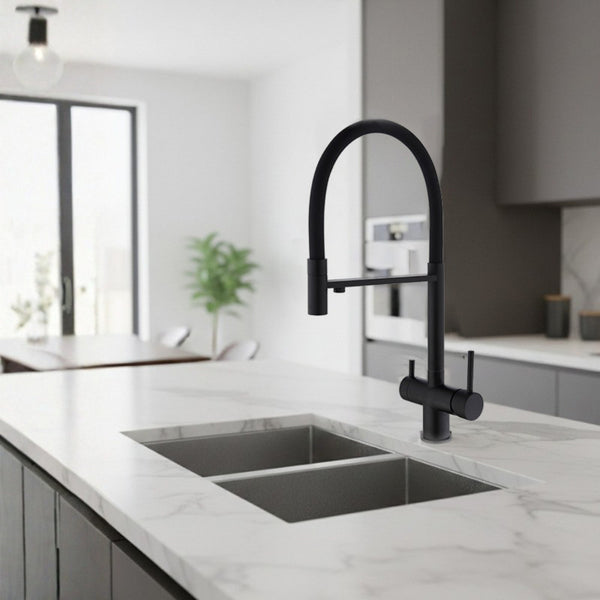 IRIS Monomando de Cocina Dirigible Flexyform OSMOSIS Negro|Negro MARTI 1921
