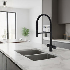 IRIS Monomando de Cocina Dirigible Flexyform OSMOSIS Negro|Negro MARTI 1921