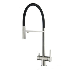 IRIS Monomando de Cocina Dirigible Flexyform OSMOSIS Cromo|Negro MARTI 1921