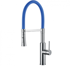 IRIS Monomando de Cocina Dirigible Flexyform Cromo|Azul MARTI 1921