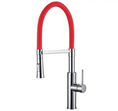 IRIS Monomando de Cocina Dirigible Flexyform Cromo|Rojo MARTI 1921