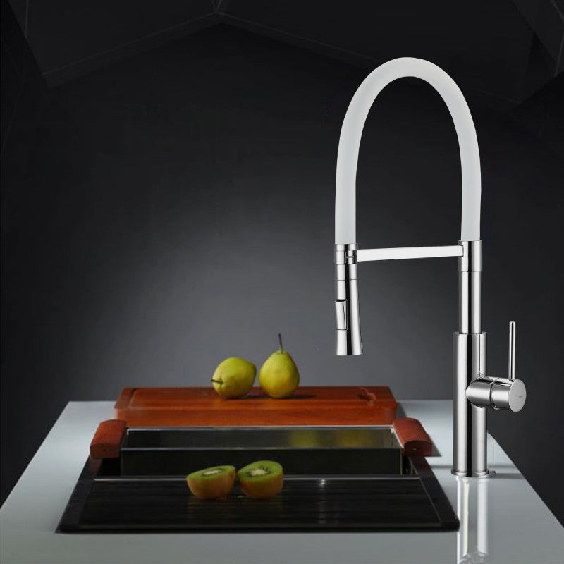 IRIS Monomando de Cocina Dirigible Flexyform Cromo|Blanco MARTI 1921