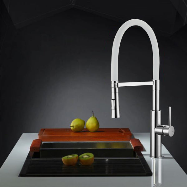 IRIS Monomando de Cocina Dirigible Flexyform Cromo|Blanco MARTI 1921