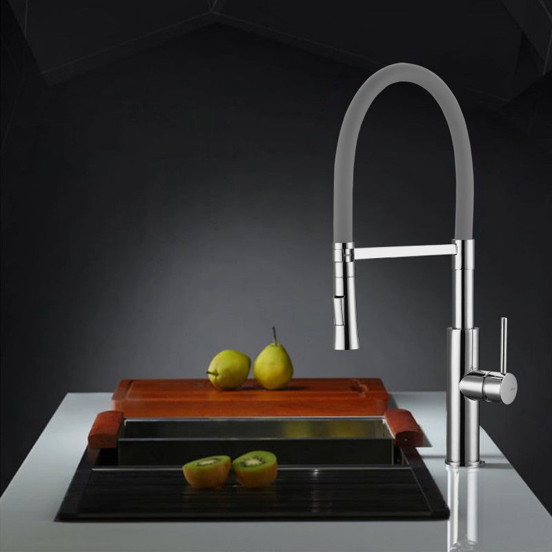 IRIS Monomando de Cocina Dirigible Flexyform Cromo|Gris MARTI 1921