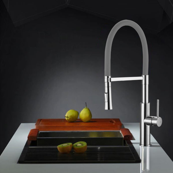 IRIS Monomando de Cocina Dirigible Flexyform Cromo|Gris MARTI 1921