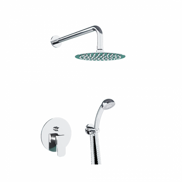 22E Monomando de Kit Empotrado de Ducha (4vías-2funciones) TBX PARED Cromo MARTI 1921