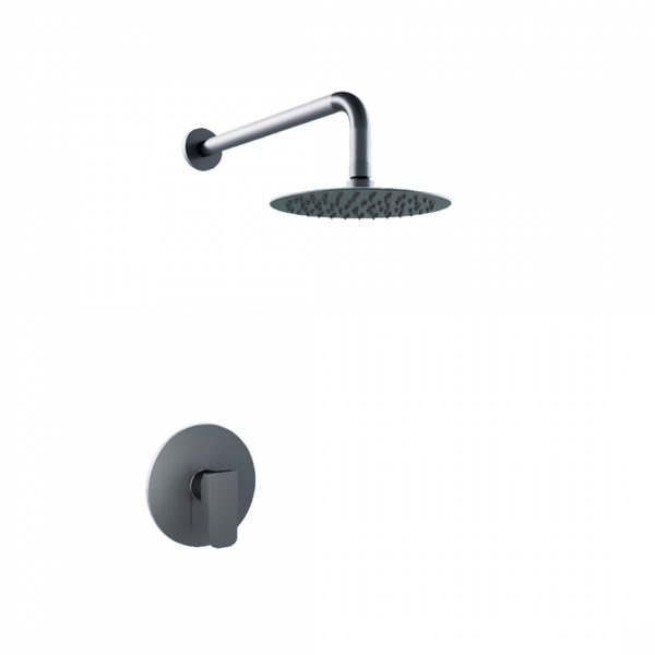 22E Monomando de Kit Empotrado de Ducha (3vías-1función) TBX PARED Negro MARTI 1921
