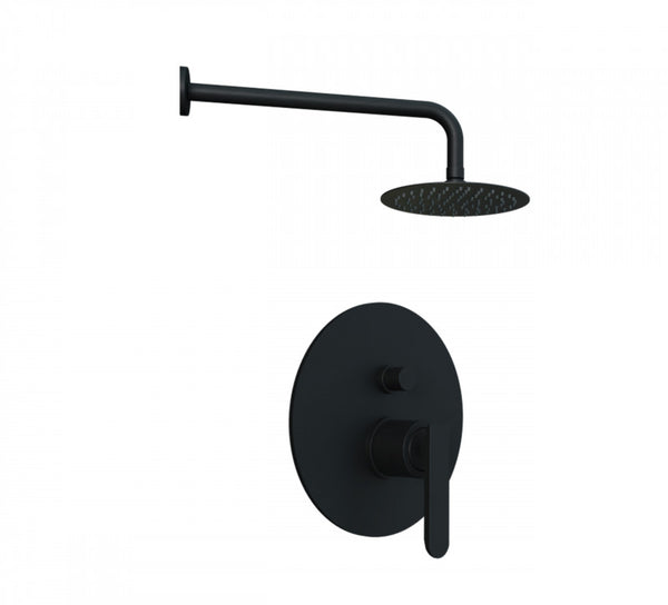 VICTOR Monomando de Kit Empotrado de Ducha (3vías-1función) TBX PARED Negro MARTI 1921
