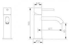 MRT 3 Monomando de Lavabo s/repisa INOX MARTI 1921
