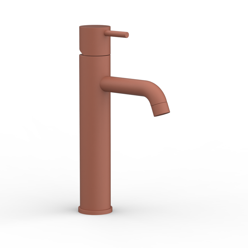 MRT 4 Monomando de Lavabo Alto s/repisa RojoBeige RAL3012 MARTI 1921