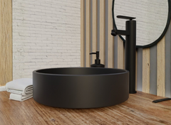 VICTOR Monomando de Lavabo Alto s/repisa Negro MARTI 1921