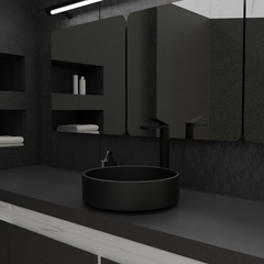 PRO Monomando de Lavabo Alto s/repisa Negro MARTI 1921