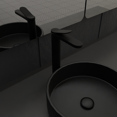 PRO Monomando de Lavabo Alto s/repisa Negro MARTI 1921