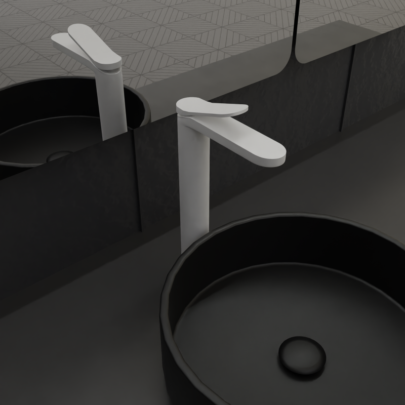 PRO Monomando de Lavabo Alto s/repisa Blanco MARTI 1921