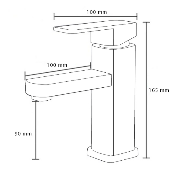 22E Monomando de Lavabo s/repisa Cromo MARTI 1921