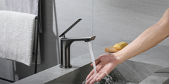 FUTURA Monomando de Lavabo s/repisa GunMetalPVD MARTI 1921