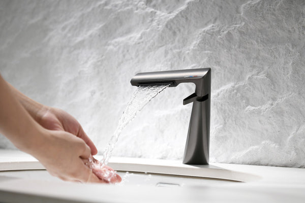 SIETE Monomando de Lavabo s/repisa GunMetalPVD MARTI 1921