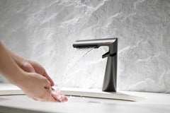 SIETE Monomando de Lavabo s/repisa GunMetalPVD MARTI 1921