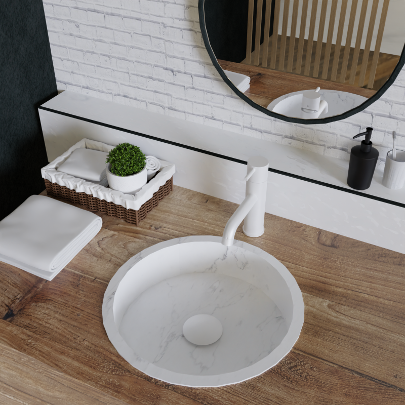 MRT 4 Monomando de Lavabo s/repisa Blanco MARTI 1921