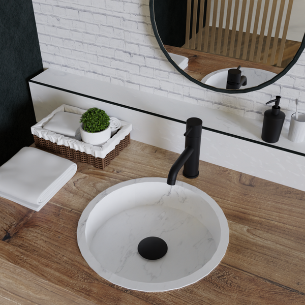 MRT 4 Monomando de Lavabo s/repisa Negro MARTI 1921