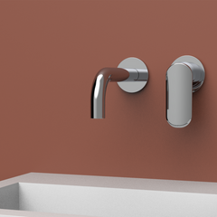 HARMONY Monomando de Lavabo Mural 2 elementos 16CM Cromo MARTI 1921