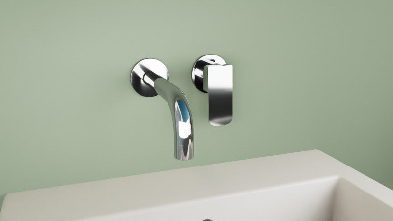 22E Monomando de Lavabo Mural 2 elementos 16CM Cromo MARTI 1921
