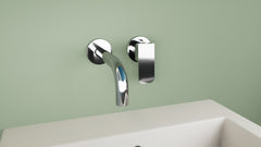 22E Monomando de Lavabo Mural 2 elementos 16CM Cromo MARTI 1921