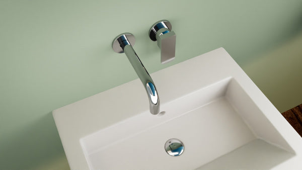 22E Monomando de Lavabo Mural 2 elementos 21CM Cromo MARTI 1921