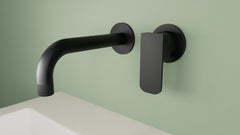 22E Monomando de Lavabo Mural 2 elementos 21CM Negro MARTI 1921