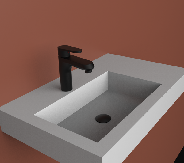 HARMONY Monomando de Lavabo s/repisa Negro MARTI 1921