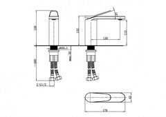 PRO Monomando de Lavabo s/repisa Cromo MARTI 1921
