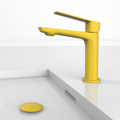 VELVET Monomando de Lavabo s/repisa AmarilloColza RAL1021 MARTI 1921
