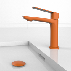 VELVET Monomando de Lavabo s/repisa NaranjaPuro RAL2004 MARTI 1921