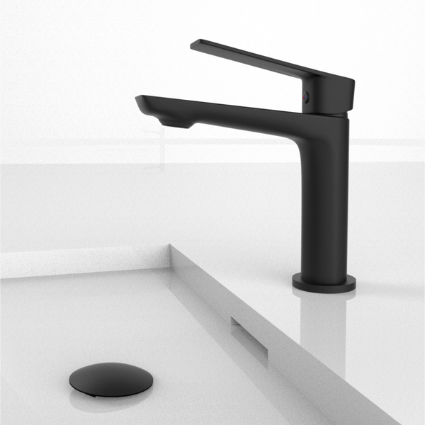 VELVET Monomando de Lavabo s/repisa Negro MARTI 1921