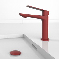 VELVET Monomando de Lavabo s/repisa RojoVivo RAL3000 MARTI 1921