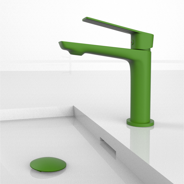 VELVET Monomando de Lavabo s/repisa VerdeMenta RAL6029 MARTI 1921