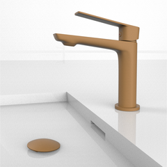 VELVET Monomando de Lavabo s/repisa AmarilloArena RAL1002 MARTI 1921