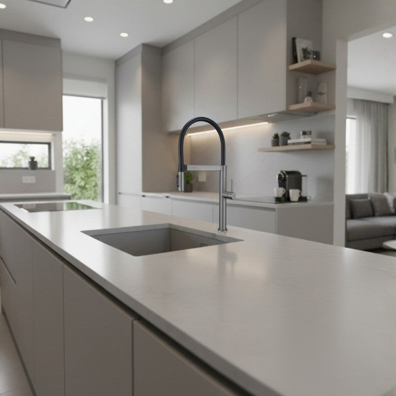 MRT 4 Monomando de Cocina Dirigible Flexyform OSMOSIS GunMetalPVD MARTI 1921